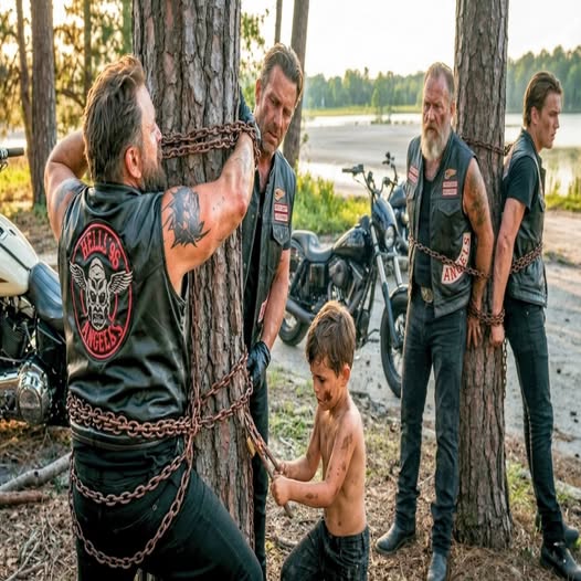 Egy 8 éves kisfiú követte kutyáját az oregoni erdőbe, ahol négy brutálisan megvert motorost talált, akik egy fához láncolva, alig élve könyörögtek segítségért – de miután mezítláb rohant, hogy megmentse őket, több mint 2000 motoros árasztotta el a kisvárosát, és a vezetőjük következő lépése még a seriffet is szóhoz sem juttatta