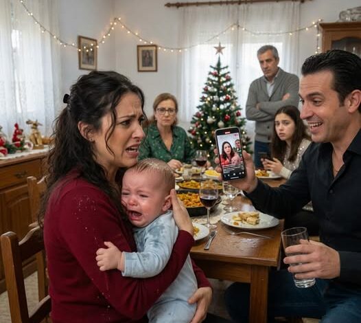 A bátyám hideg vizet öntött a babám arcába a karácsonyi vacsorán, hogy megmentse az élő adását. Mindenki „csak viccnek“ nevezte — egészen addig, amíg a férjem fel nem állt, és az egész család remegni nem kezdett.