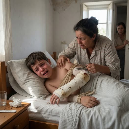 „Vágd le a karomat” — könyörgött a fiú lázasan, könnyek között. Senki sem hitt neki, amíg a nő, aki gondját viselte, engedély nélkül fel nem törte a gipszet.