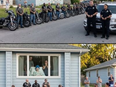 A rendőrség azért érkezett ki, mert huszonhét fekete bőrruhás motoros állt egy kis kertvárosi ház előtt, és a Maple Ridge Drive minden szomszédja biztos volt benne, hogy a motorok fel fogják riasztani a haldokló kisfiút az első ablak mögött.