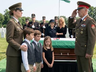 Elesett hősként tisztelték a volt férjemet, miközben a várandós szeretője zokogott a koporsó mellett, a szülei pedig teljesen semmibe vették engem és a hármas ikreinket. De amikor a négycsillagos tábornok előrelépett az összehajtott zászlóval, egyszerűen elsétált az „özvegy” mellett, helyette előttem tisztelgett, majd hangosan kimondta: „Kapitány.” Ezután a temetőre teljes csend borult.