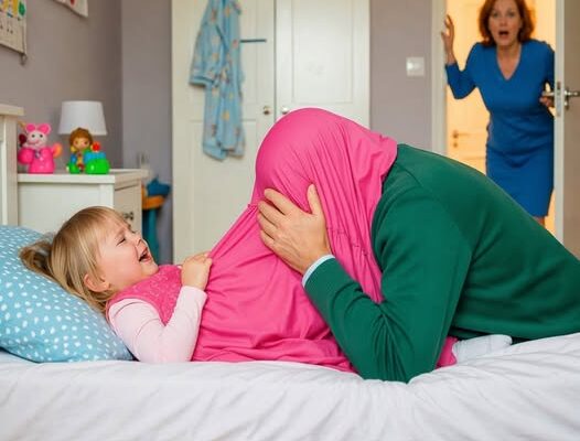 A nagymama váratlanul érkezett, és az unokáját bezárva találta egy lepedővel letakart idős férfival: „Én nem az a kislány vagyok!”, sikította a gyerek, miközben mindenki úgy tett, mintha semmi sem történt volna