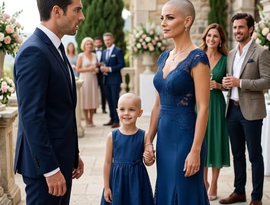 A barátom meglátta, hogy leborotváltam a hajam a beteg lányom miatt, és ezt írta: „Így ne gyere az esküvőre”… de nem sejtette, kik fognak megvédeni azon az estén