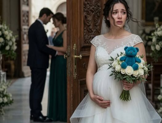 A menyasszony egy kék plüssmackót rejtett a csokrába, amikor az oltár elé lépett. Csakhogy nem egy édes meglepetést vitt magával — hanem a bizonyítékot, amely romba dönthette a vőlegényét és a saját húgát is.